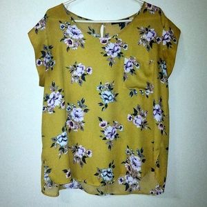 2x Yellow Floral Blouse
